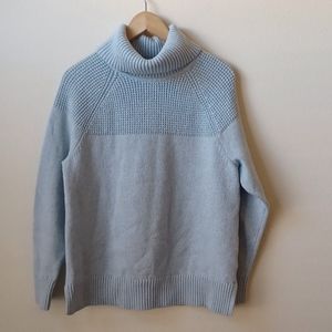 LL Bean Baby Blue Turtle Neck Sweater Women's Medium